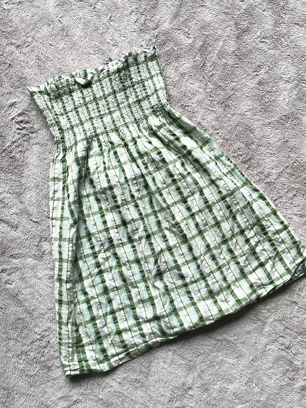 La Vie En Rose Green Plaid Sundress - Picture 5 of 5